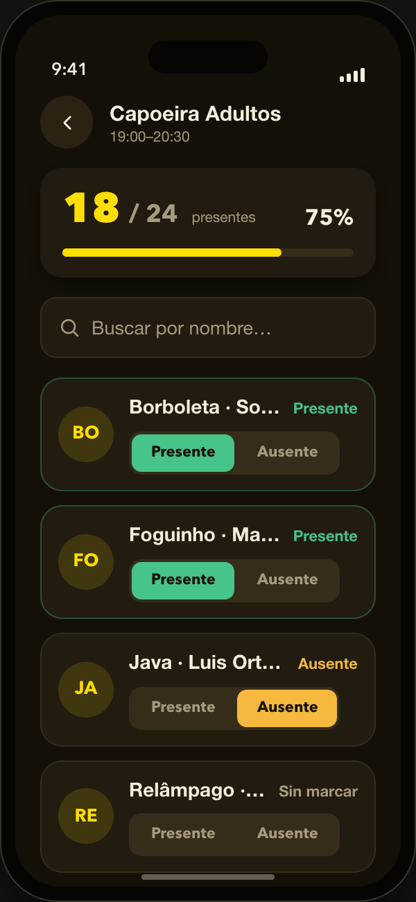 Pasa lista sin cuadernos