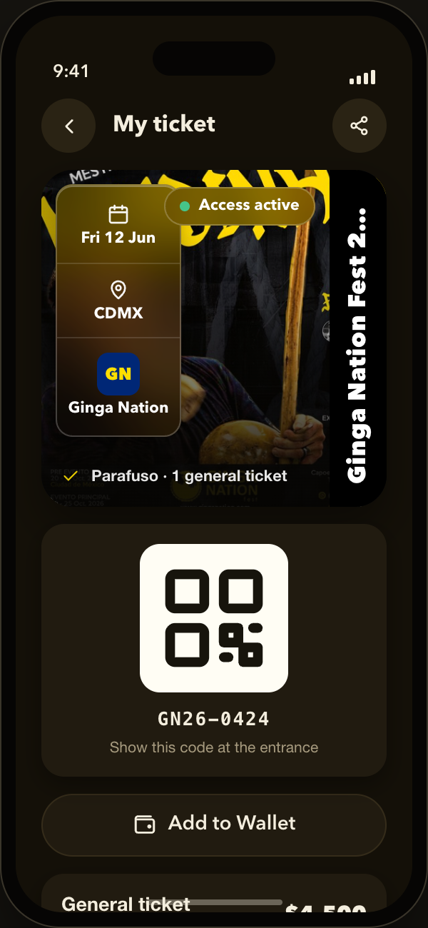 Carry your ticket and skip the line