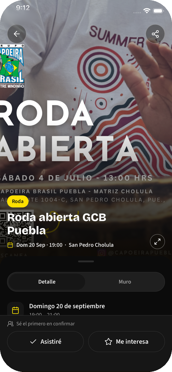 Open the event and see everything