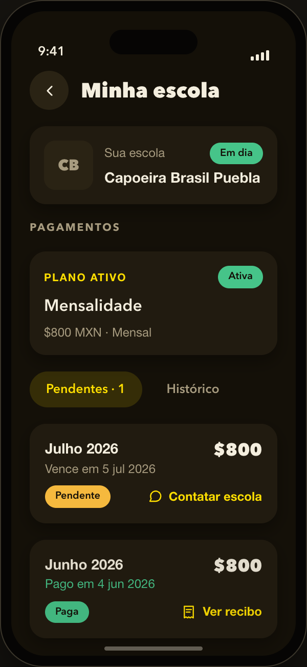 Consulte seus pagamentos e recibos, claros